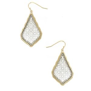 Tear Drop Filigree Earrings